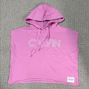 Calvin Klein Lavender Pink Hooded Sleeveless Top